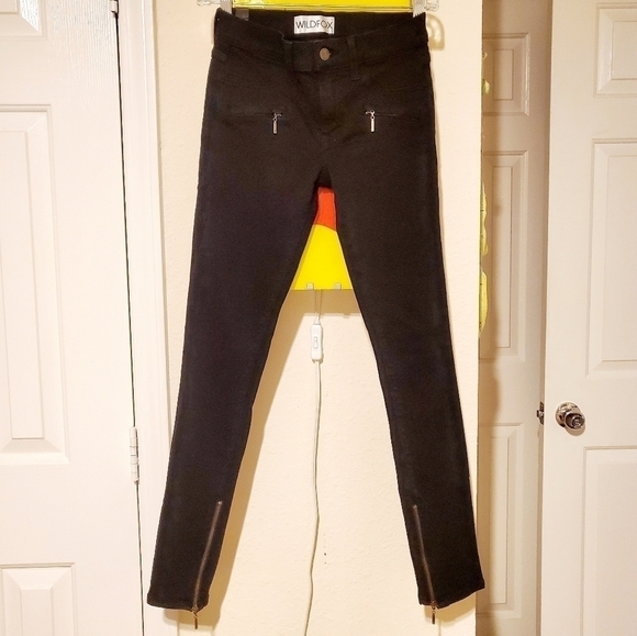 Wildfox | Black Zipper Skinny - Picture 2 of 5